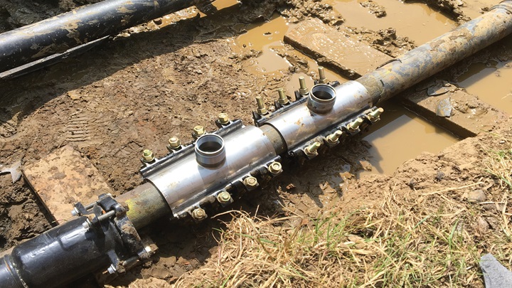 AVK syddal gas pipeline repair clamps