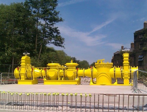 Donkin Gas Gate Valve Rig installation on site