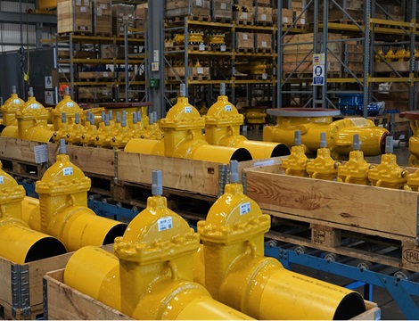 Gas Gate valves production at Donkin Chesterfield UK
