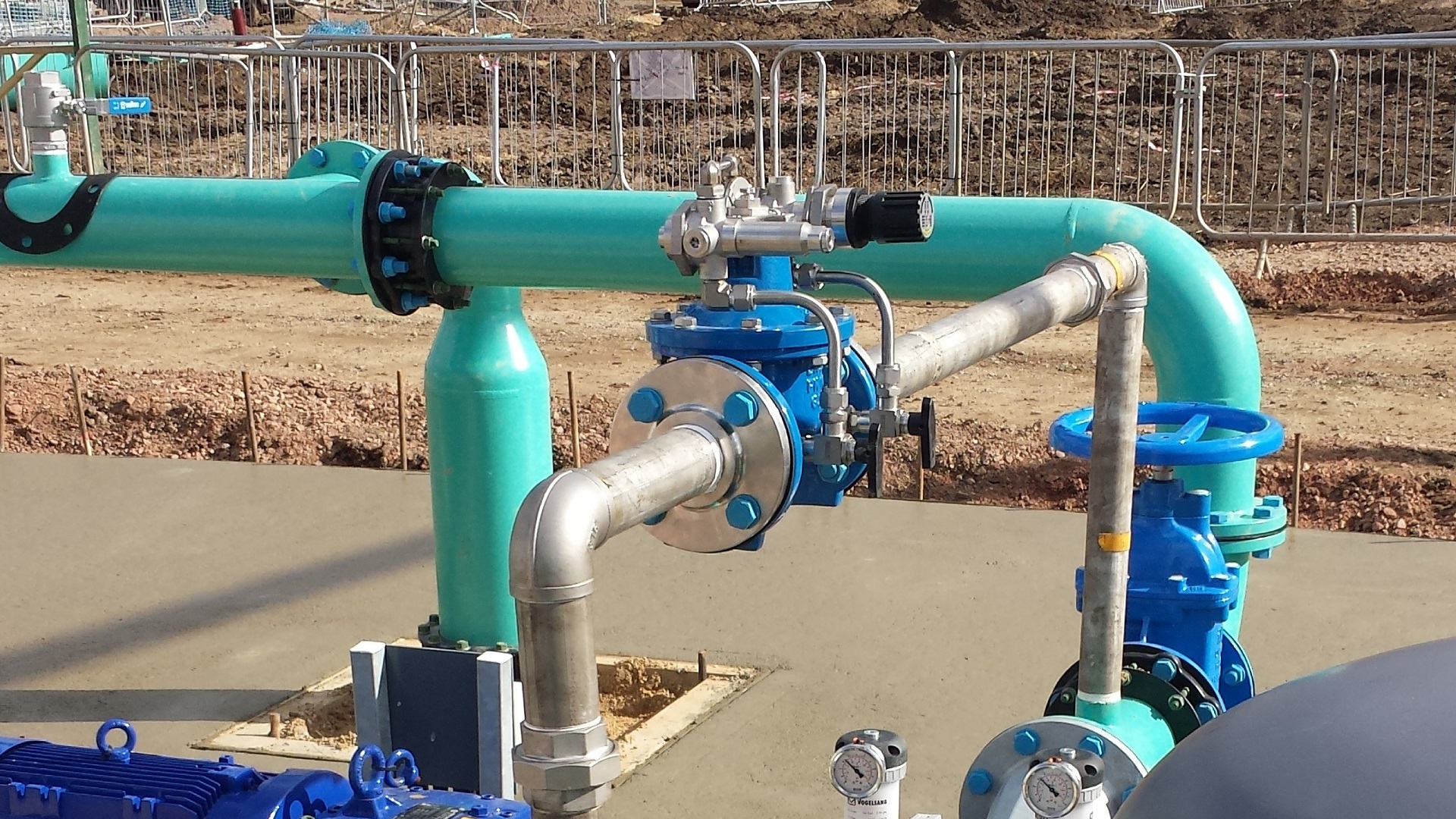AVK control valve in pipeline