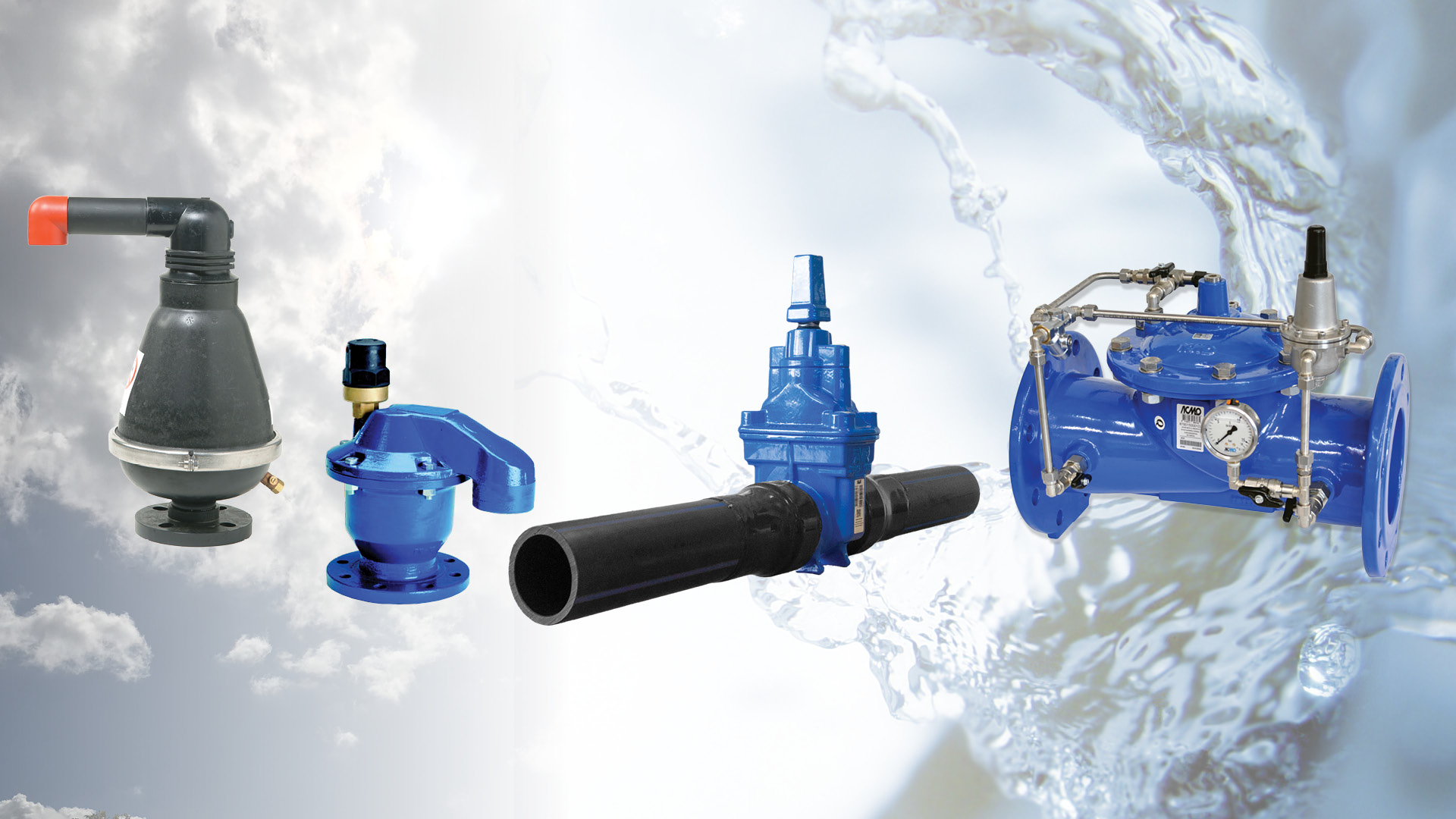 Products to reduce leakage and water loss in water networks and pipelines