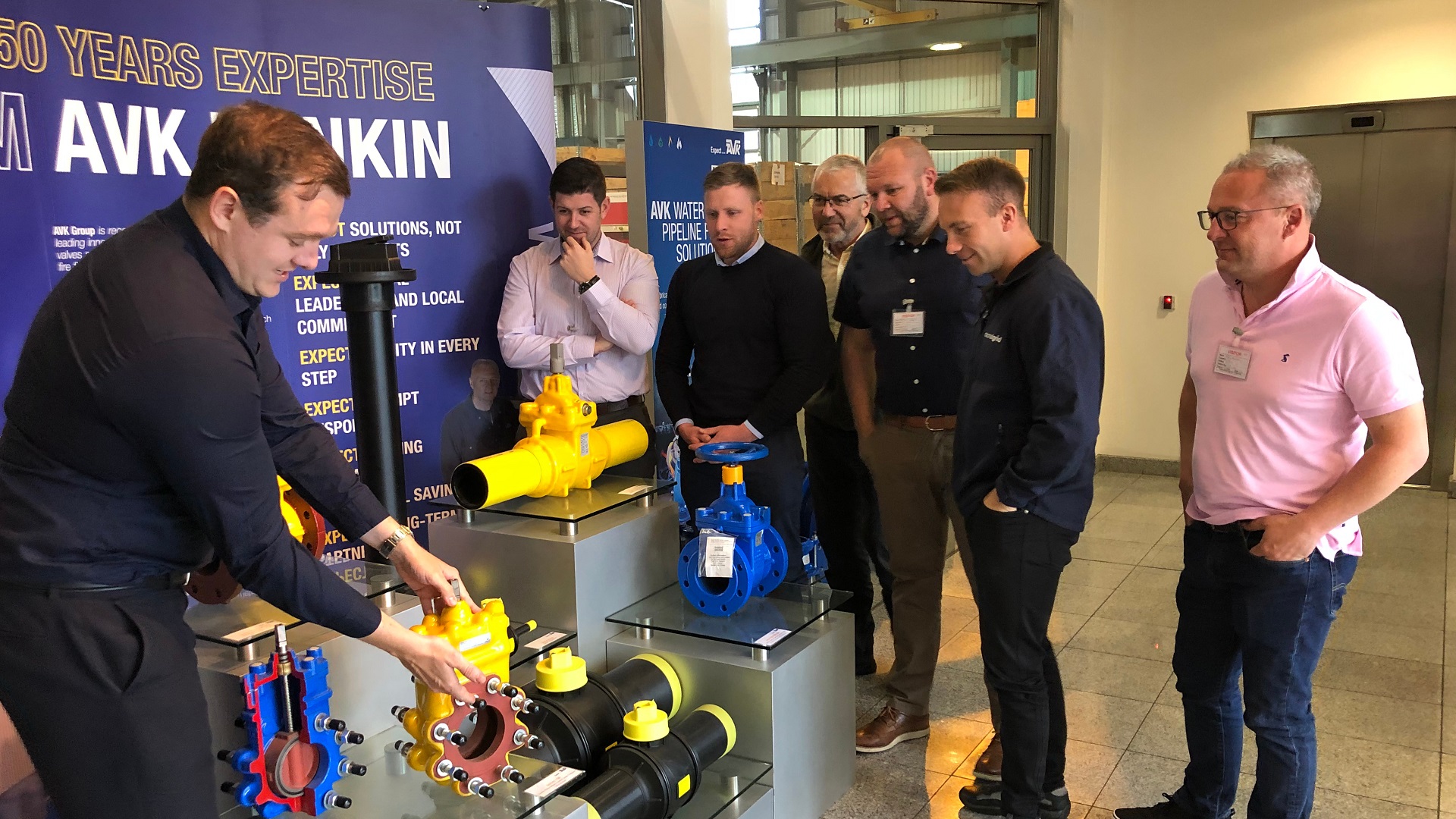 Donkin AVK training visit by National Grid 