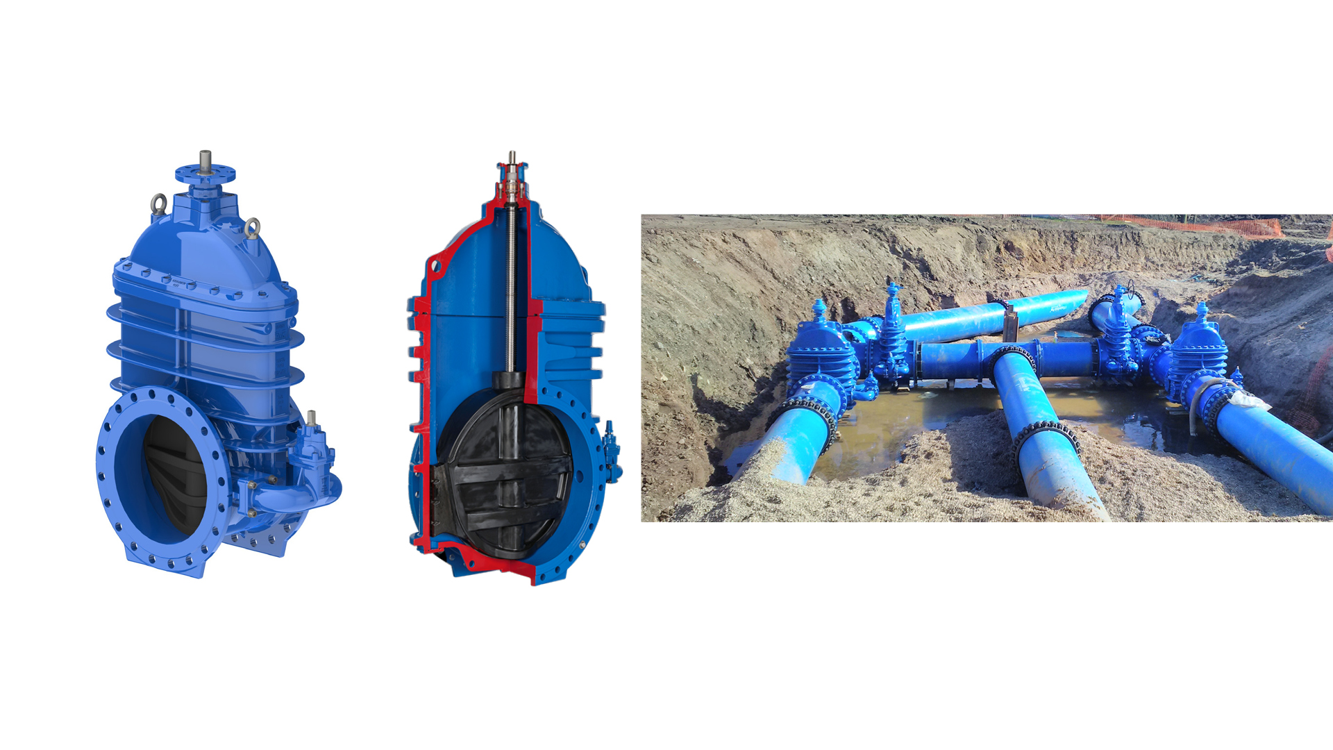 Features and benefits of AVK resilient seated wedge gate valves