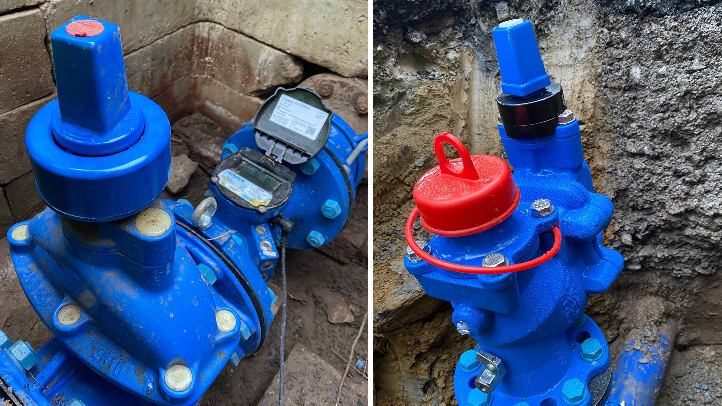 Smart Water Gate Valve and Hydrant with a VIDI positioners to monitor activity in water network