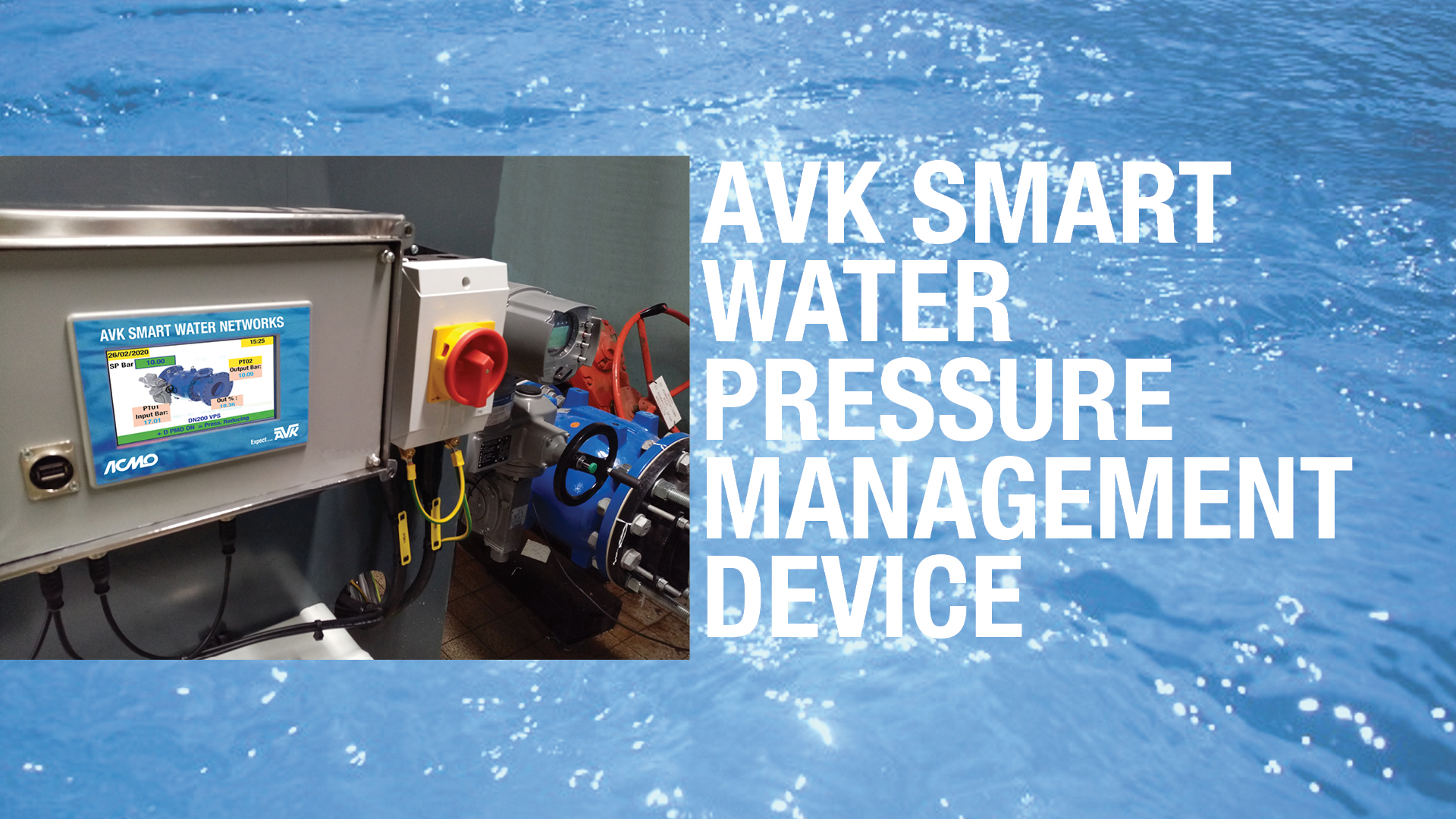 AVK Smart water Pressure management device 