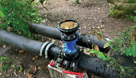 AVK Smart Water ARISENCE waste water air valve sends out alert when clogged