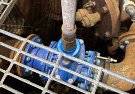 After with AVK Smart positioner installed on the gate valve