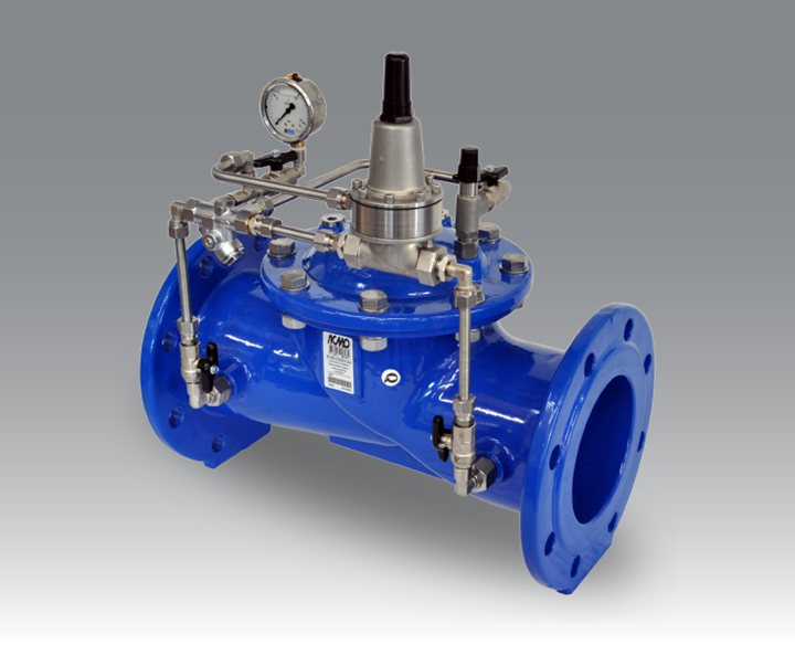 AVK Pressure Sustaining Valve used in Thames Water Pumping station