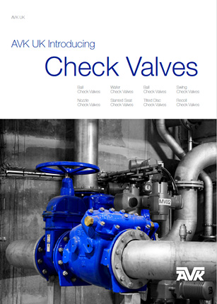 AVK UK Check Valve Technical Document features check variations and installation advice