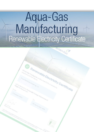 Aqua Gas British Gas Renewable Electricity Cert 24 25