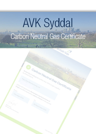 AVK Syddal British Gas Carbon Neutral Gas Cert 24 25