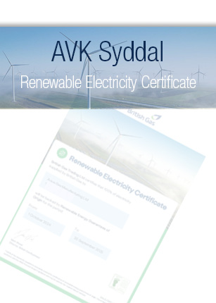 AVK Syddal British Gas Renewable Electricity Cert 24 25