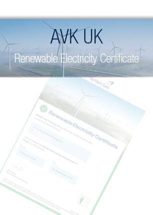 AVK UK British Gas Renewable Electricity Cert 24 25
