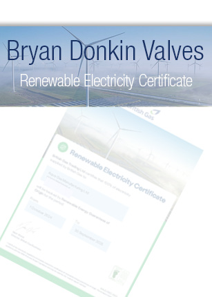 Bryan Donkin Valves British Gas Renewable Electricity Cert 24 25