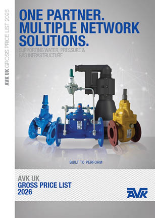 AVK UK Gross Price List Catalogue for Valves and Fittings for the Gas, Water and Waste Water Industries