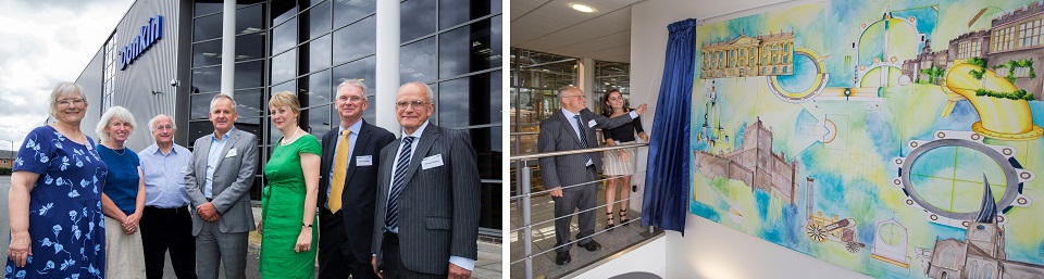 Donkin family and picture unvieling