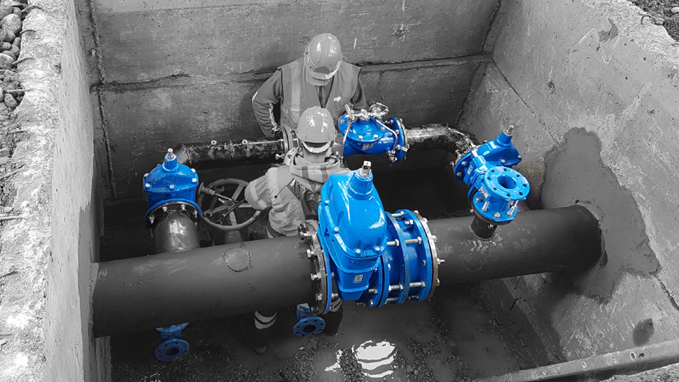 AVK products reduce water loss and leaking pathways in preparation for AMP8