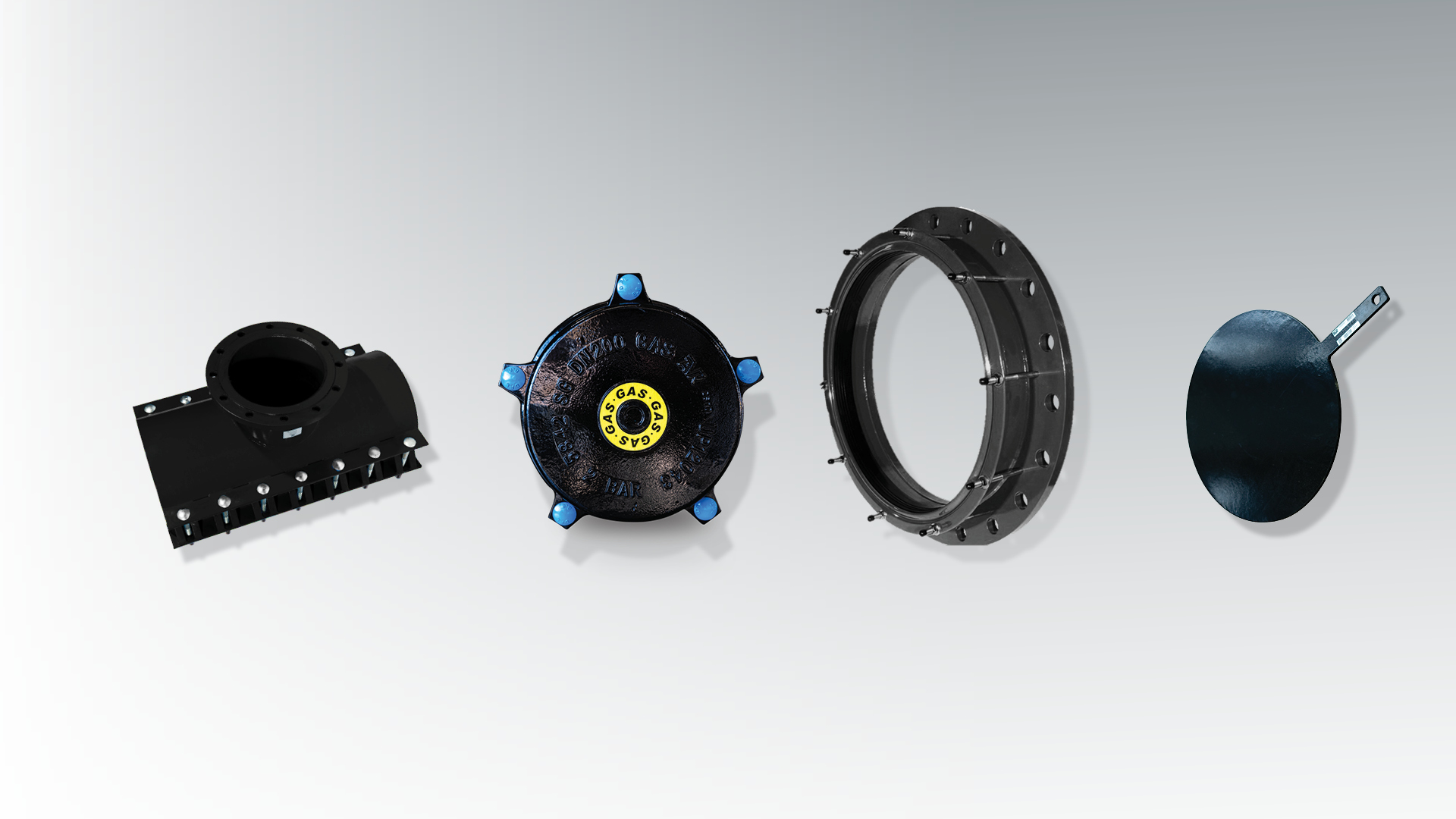 Fittings to control gas networks from isolation to repair