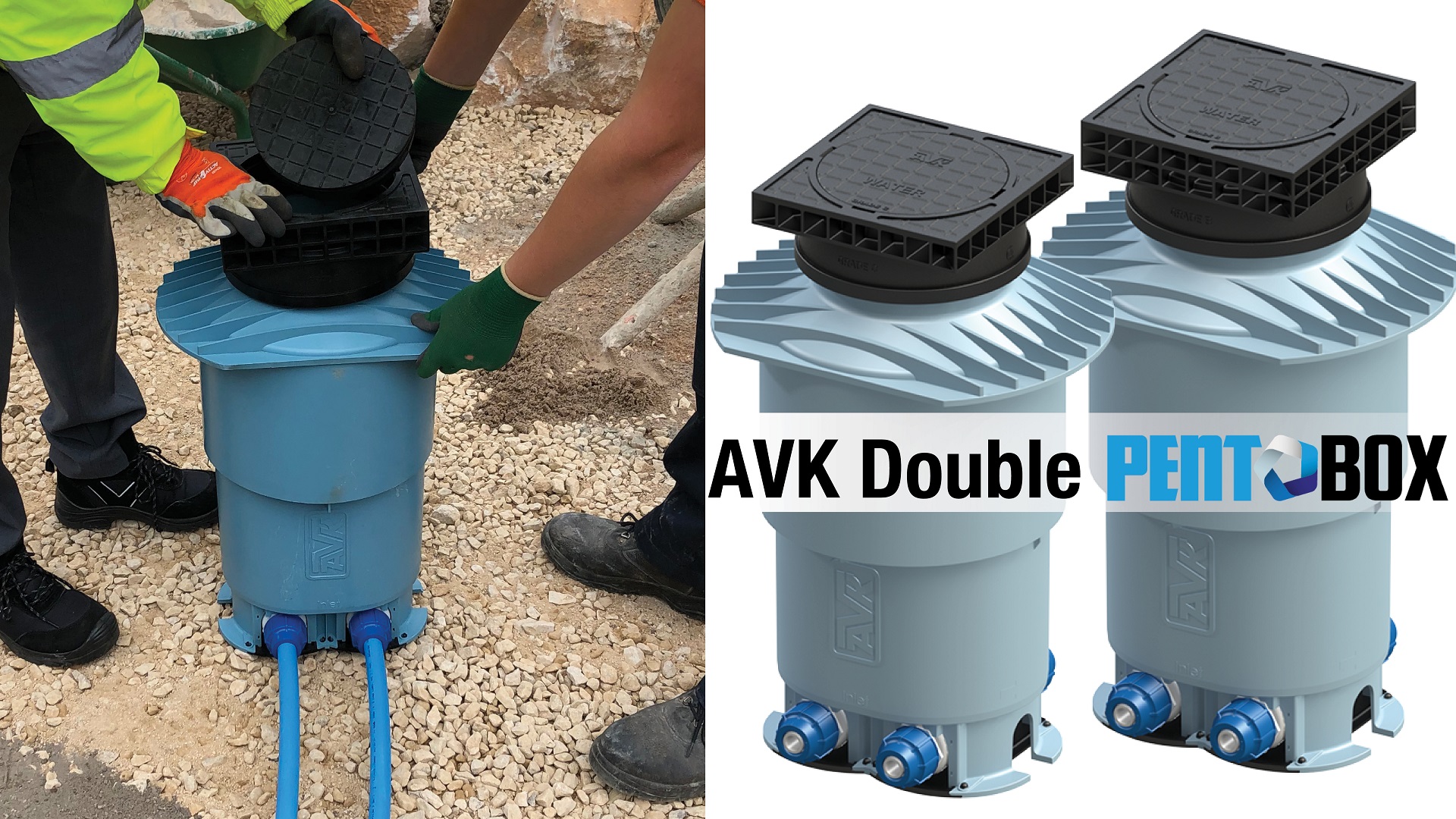 AVK Double Pentobox Water mains to meter