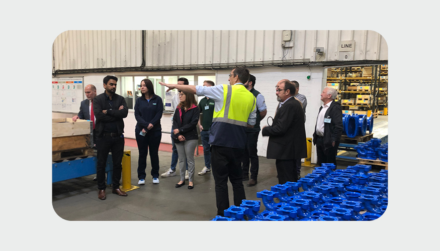 Pipe Industry Guild at Aqua Gas Manufacturing site tour