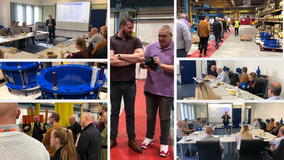 Pipe Industry Guild Visit AVK Syddal Factory tour of fittings manufacture facility