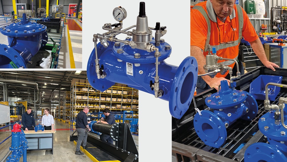 Production of AVK pressure control valves and rapid customer service response