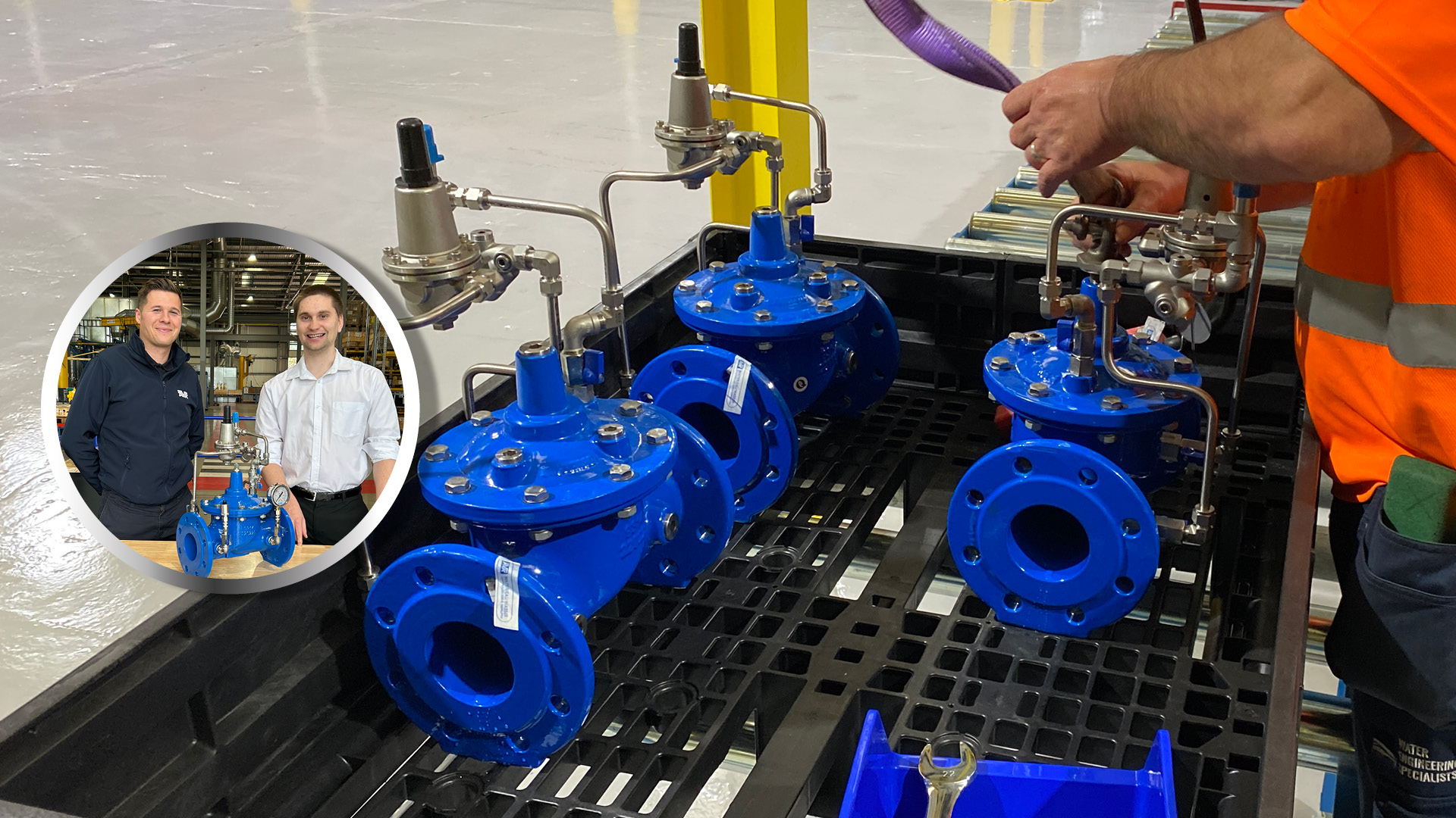 AVK UK with pressure sustaining valve rapid response service for Selwood