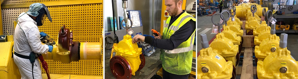 PUR Coated Gas Valves AVK Donkin 