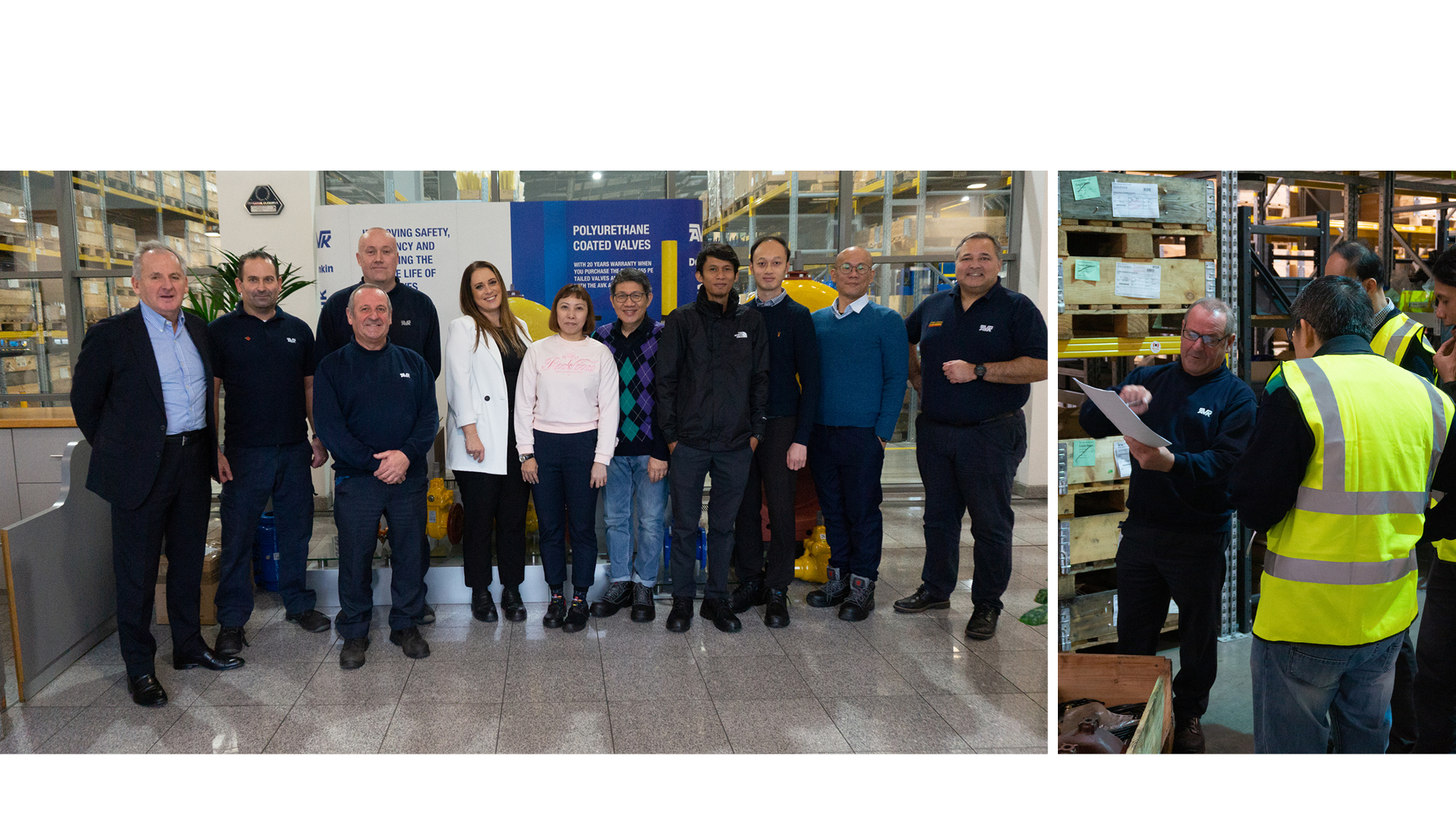 Singapore customers visit AVK UK's Donkin manufacturing facility