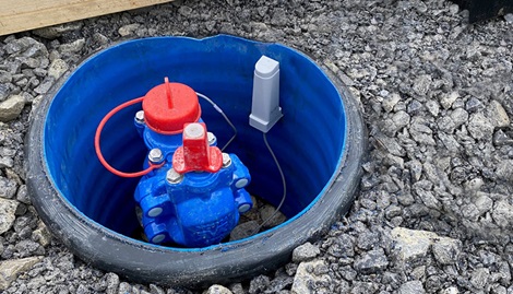 Smart Water Hydrant VIDI Sensors installed