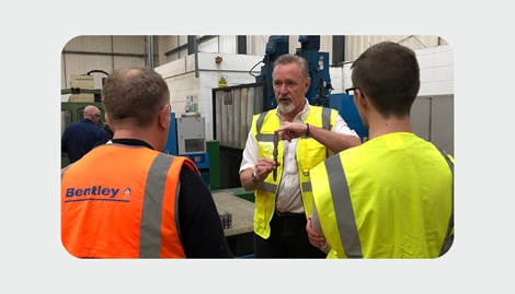 AVK UK Host Spa Team  at the UK gate valve and hydrant manufacturing site