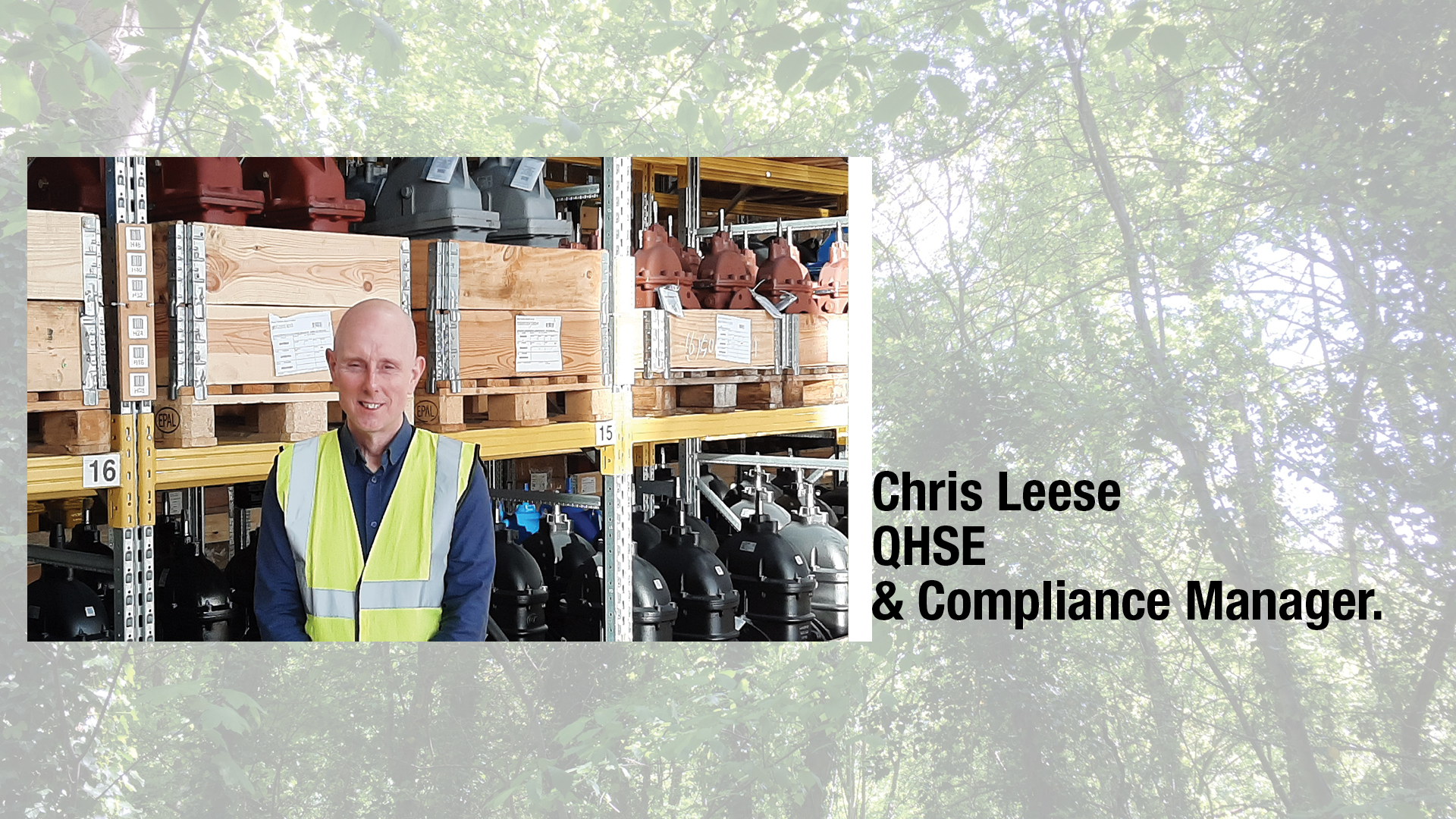 Chris Leese AVK UK QHSE and Compliance Manager