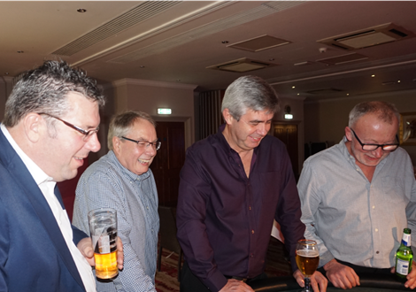 Mick Moore with Donkin colleagues