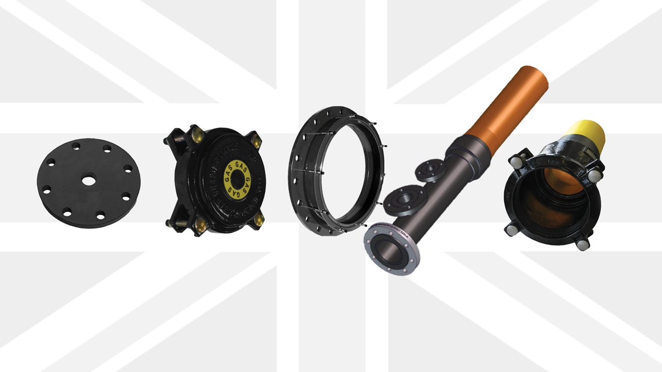 AVK UK couplings and adaptors for gas made in britain