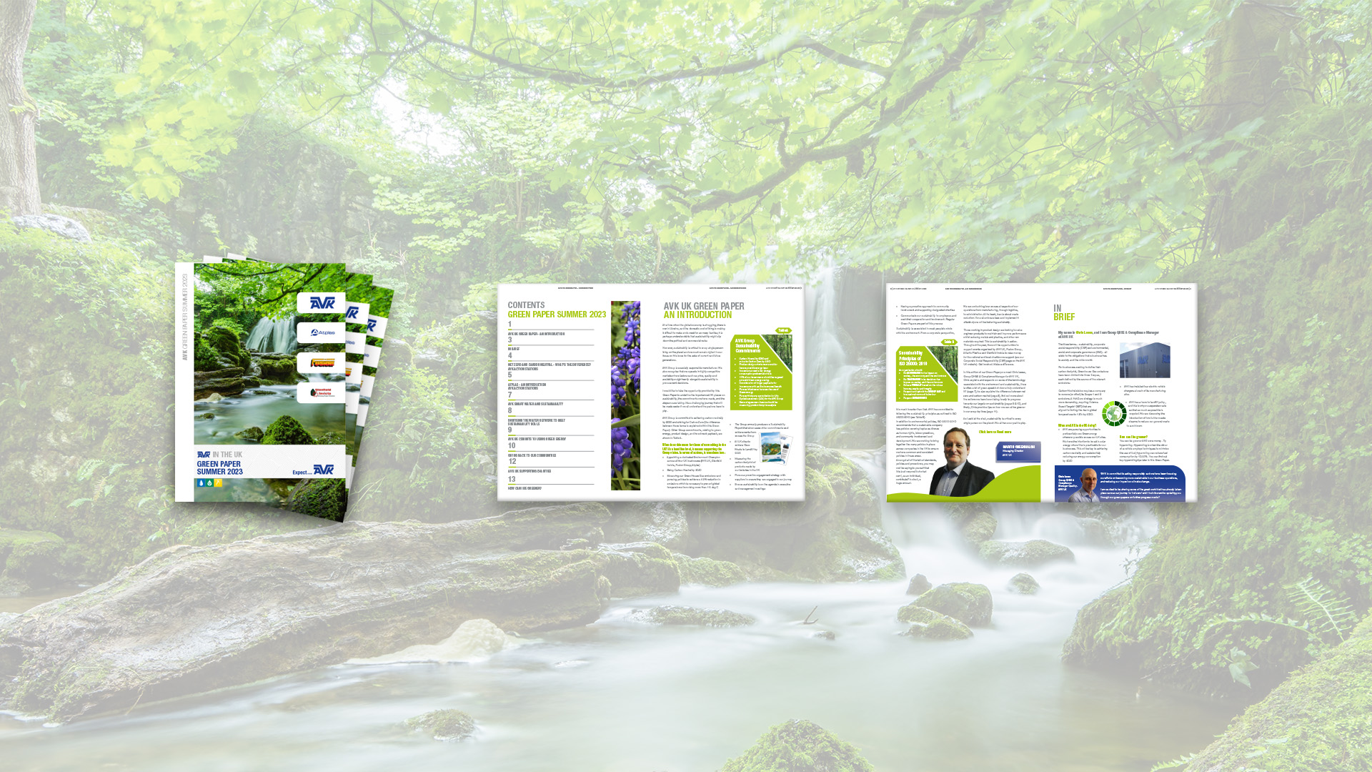 Download the AVK Green Paper Summer 23 read about our sustainability goals, green energy, net zero, carbon neutral and smart water