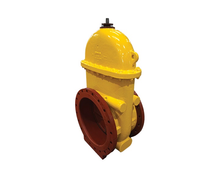AVK Donkin cast iron large diameter PUR coated gas valve