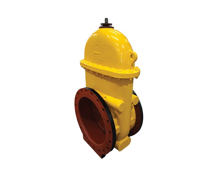 AVK Donkin ductile iron large diameter PUR coated gas valve