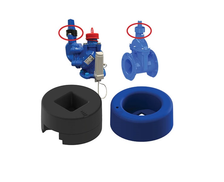 Smart Water VIDI positioners for measuring water pressure or if valve is open transmitting data wirelessly