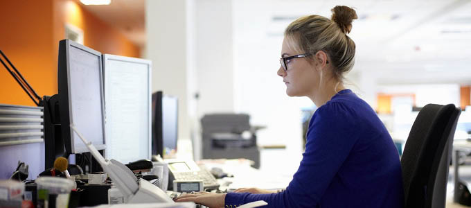 Office worker and admin